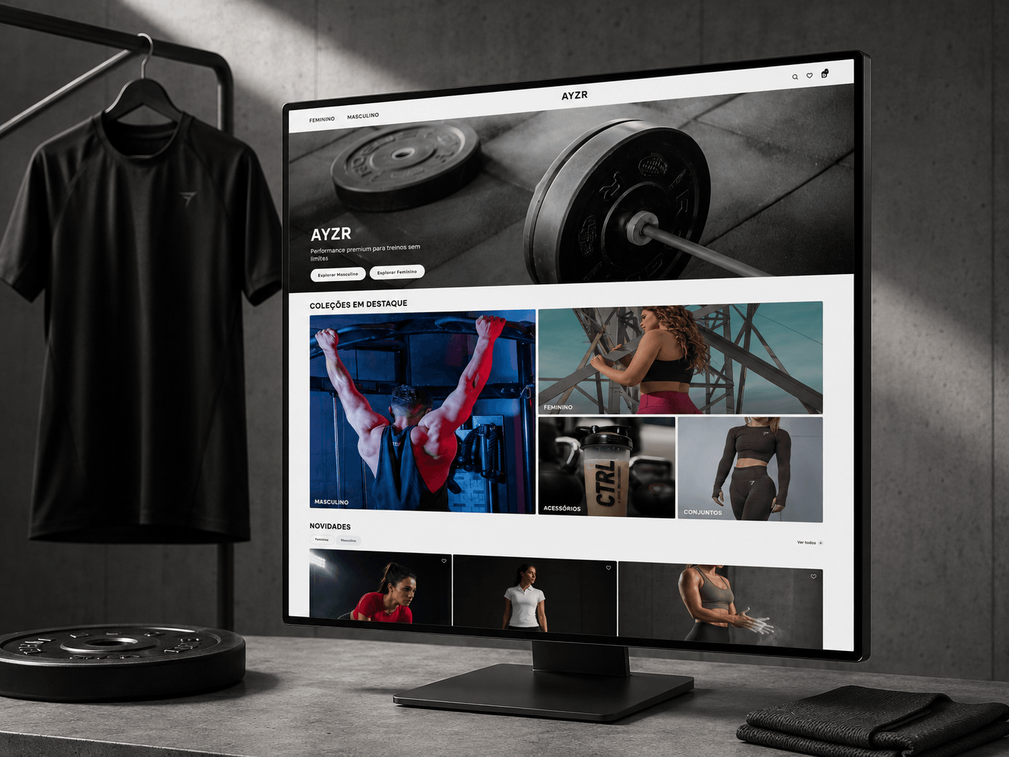 Captura do site AYZR